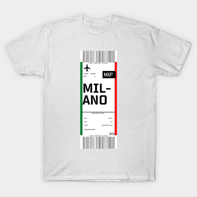 Boarding pass for Milan T-Shirt by ghjura